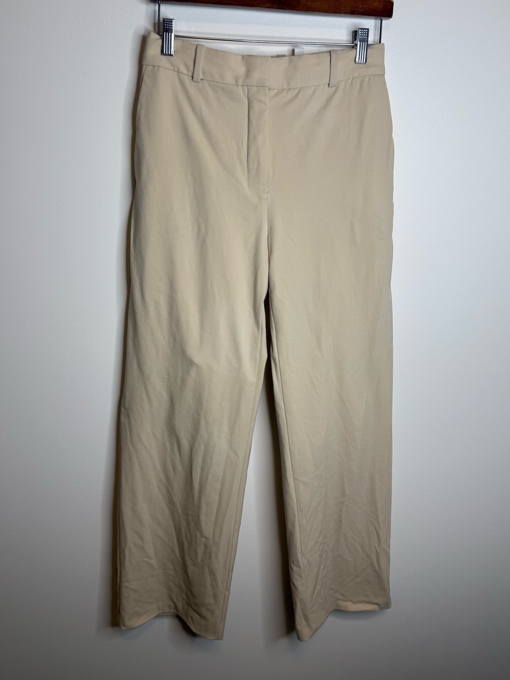 Babaton Agency Pant City Wool cream Wide Leg Tailored Trousers 6 aritzia